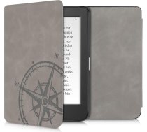 kwmobile Korpuss saderīgs ar Tolino Page 2 Case - Mākslīgās ādas vāciņš - Compass Vintage Grey