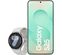Samsung Galaxy S25 AI viedtālrunis ar Galaxy AI, 12GB RAM, 128GB atmiņa, Mint, 3 gadu ražotāja garantija + Galaxy Watch7 viedpulkstenis