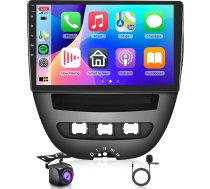 2G 64G Android auto radio Peugeot 107/Citroen C1/Toyota Aygo 2004-2014 10,1 collu Carplay auto radio ar bezvadu Android auto navigāciju GPS Mirror Link Bluetooth FM/RDS radio WiFi USB+ atpakaļgaitas sistēma