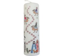 Alison Gardiner Dzimšanas vaska svece Ziemassvētku adventes svecīte 70 stundu degšanas laiks 6 cm x 20 cm