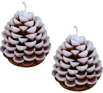 2 Stück Weihnachtsduftkerze Tannenzapfenförmige dekorative Aromatherapiekerzen für Weihnachtsfeier Home Winter Dekoration