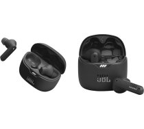 JBL Tune Beam - ūdensizturīgas īstas bezvadu austiņas ausīs un Tune Flex TWS - ūdensizturīgas īstas bezvadu austiņas ausīs ar trokšņu slāpēšanu melnā krāsā - līdz 32 stundām mūzikas atskaņošana