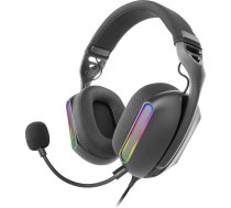 Mars Gaming MH-PRO Spēļu austiņas ARGB Flow Surround Sound AIR 3D Ausu spilventiņi Mikrofons PS4 PS5 Xbox ONE Xbox ONE Xbox Series X-S Switch 2 Windows Mac Smartphone Tablet Black
