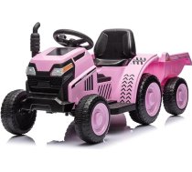2-in-1 elektriskais traktors ar piekabi, 6 V bērnu braucamais traktors ar skaņas signālu, USB, mūziku un LED gaismām, bērna slodze 30 kg, piemērots bērniem no 3 gadu vecuma