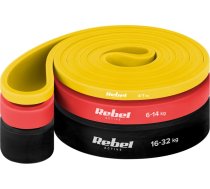 TPE vingrošanas gumiju komplekts - Power Band PT-S3, 4-32 kg, 3 TPE gumijas, ACTIVE
