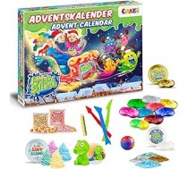 Craze Adventes kalendārs Magic Slime, bērnu Ziemassvētku kalendārs 2021 ar slime dāvanām meitenēm un zēniem DIY radošais rotaļlietu kalendārs 33463