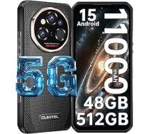 OUKITEL WP55 Ultra Āra mobilais tālrunis, 6,6 collu FHD+ 120Hz, 48GB + 512GB/2TB, Android 15 Āra mobilais tālrunis bez līguma, 11000mAh/33W, 108MP + 32MP + 8MP nakts redzamības, termovizija/5G Dual
