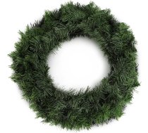 KADAX Ziemassvētku vainags no PVC plastmasas, Ziemassvētku vainags durvīm, Adventes vainags, Adventes vainags, Ziemassvētku vainags durvīm, Mākslīgais egļu vainags, Galda vainags (Lisa 45 cm)