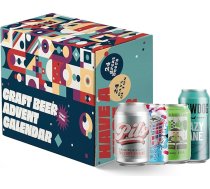 Alus adventes kalendārs skārda - alus kalendārs ar 24 nacionālajiem un starptautiskajiem alus topa aliem (24 x 0,33 l skārda, ieskaitot 6 € depozītu), alus dāvana vīriešiem un sievietēm, alus dāvana, adventes kalendārs