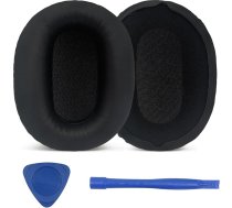 Ersatz-Ohrpolster für Sony WH-CH700N, WH-CH710N Over-Ear-Kopfhörer, geräuschisolierender Schaumstoff, strapazierfähiges Leder, Schwarz