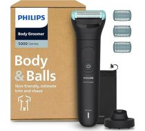 Philips Bodygroom Series 5000 - trimmeris vīriešiem ar trīskāršu aizsardzības sistēmu intīmai lietošanai 100% drošs dušā 100 minūšu darbības laiks Modelis BG5485/30