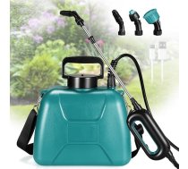TLGREEN spiediena smidzinātājs 5L, 7,4V spēcīgs elektriskais augu smidzinātājs, ar 3 sprauslām un regulējamu plecu siksnu, USB uzlādējams rokturis ar teleskopisku stieni dārza smidzinātājam, nezāļu smidzinātājam un ūdens smidzinātājam.