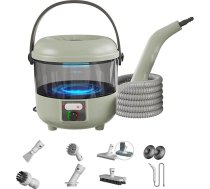 Rokas tvaika tīrītājs, 2500 W jaudīgs tvaika tīrītājs ar 6 birstes galviņām, daudzfunkcionāls tvaika tīrītājs dziļajai polsterējuma, automašīnu, virtuves, vannas istabas, flīžu tīrīšanai.