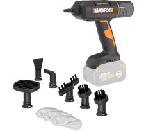 WORX 18 V (20 V MAX) WX770.9 bezvadu rokas tvaika tīrītājs Tvaika tīrītājs 220°F, iznīcina mikrobus, 8 sekunžu priekšsildīšana, viegls un pārnēsājams tvaika tīrītājs mājai un automašīnai, bez akumulatora un lādētāja