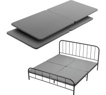 VEVOR King Size Bunkie Board Gultas dēļa koka matrača papildinājums (2000 x 1880 x 38 mm) ar 200D Oxford audumu, koka matrača papildinājums karaliskai gultai, viegli montējams, atbalsts zem matrača, 4 gabali pelēks