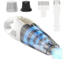 EVARY 9500Pa akumulatora rokas putekļsūcējs ar 6000 mAh akumulatoru un mazgājamu HEPA dubulto filtru Bezvadu mitrs/sauss putekļsūcējs automašīnas sēdekļiem, mājdzīvnieku matiem un matračiem ar LED apgaismojumu, 30