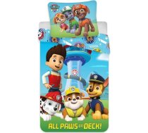 Bērnu gultasveļas komplekts "Paw Patrol", 2 daļas, sega 100 x 135 cm + spilvendrāna 40 x 60 cm, 100% kokvilna, Oeko-Tex, Chase, Marshall, Rubble, Skye, Zuma un Rocky