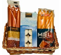 14 aromātisko sveču komplekts ar medus aromātu un prettabakas aromātu | Mājas dekorēšanas komplekts ar pītu grozu | Aromātiskās sveces Aromātiskās sveces pret dūmiem, tabaku | Dāvana sievietēm, labsajūtai, Ziemassvētkiem, SPA, SPA