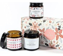 Komplekts "Vai tu būsi mana krustmāte?", 3 aromātiskās sveces | paziņojums par grūtniecību, paziņojums par nākamo krustmāti | krustmāte Es tevi jau mīlu - J'arrive krustmāte - mīlestība krustmāte