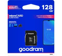 128 GB UHS-I microSD atmiņas karte ar adapteri