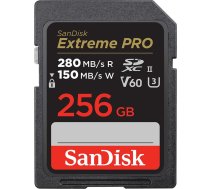 Extreme pro sdxc 256gb 280/150 mb/s v60 uhs-ii karte