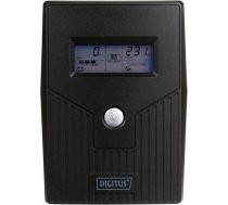 Ups line-ineractive lcd basic, 600va/360w, 1x12v/7ah, avr, 2x schuko cee 7/3