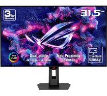 ASUS ROG Strix OLED XG32UCWG (32 collu 4K UHD spēļu monitors, divrežīmu 4K ar 165 Hz FHD ar 330 Hz, 0,03 ms, Sync-Tech, HDR 400 TB, QD-OLED, 16:9, 3840x2160, DP, HDMI, 15 W USB-C, USB-Hub)