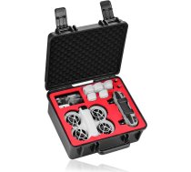 BRDRC Neo futrДЃlis Е«densnecaurlaidД«gs cietais futrДЃlis Travel Hard Case priekЕЎ DJI Neo Fly More Combo RC-N3 Battey Charging Hub Accessories, melns, moderns, mЕ«sdienД«gs, kompakts