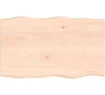 Masīvkoka ozolkoka galda virsma Dabīgā mala 100 x 60 x 4 cm Galda virsma restorānam Ēdamistaba Dzīvojamā istaba Biroja mēbeles Galda galda virsma Galda virsma