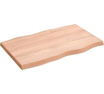 Galda virsma Apstrādāta koka ozols Dabīgā mala 80 x 50 x 4 cm Galda virsma restorānam Ēdamistaba Dzīvojamā istaba Biroja mēbeles Galda virsma Galda virsma Galda virsma