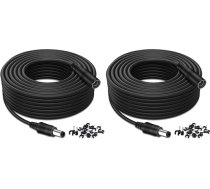 Tonton līdzstrāvas pagarināšanas kabelis 10 m (33 pēdas) 2,1 mm x 5,5 mm līdzstrāvas barošanas avota saderīgs līdzstrāvas adaptera kabelis līdzstrāvas sadalītāja pagarināšanas kabelis CCTV drošības kamerām IP kameru videoreģistrators