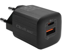 tīkla lādētājs 35w gan ultra | 5-20v | 2,25-3a | 1 x usb c tipa pd | 1 x usb qv 3.0 | melns
