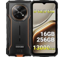DOOGEE Fire 7 āra mobilais tālrunis 5G, 13000 mAh akumulators, 16GB + 256GB/2TB, Android 15 viedtālrunis bez līguma, 64MP kamera, 6,6 collas, 90 Hz, IP69K Būvlaukumu mobilais tālrunis ar NFC/GPS