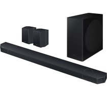 SAMSUNG Soundbar HW-Q930C/ZF Q sērija, 17 skaļruņi, bezvadu Dolby Atmos, 9.1.4 kanālu audio, Q-simfonija, saderīgs ar Alexa un Google Assistant, melns 2023