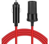 TNP Verlängerungskabel für Zigarettenanzünder im Auto (4,6 m) - 12-Volt-Verlängerung mit Zigarettenanzünder-Stecker - 18AWG Verlängerungskabel mit männlichem und weiblichem Stecker für