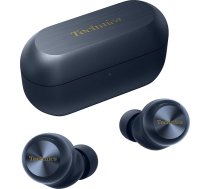 Technics EAH-AZ100E-A Bezvadu trokšņu slāpēšanas austiņas ar daudzpunktu Bluetooth balss fokusu AI Ērtas austiņas ausīs Pusnakts zils