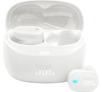 JBL Tune Buds 2 bezvadu Bluetooth austiņas ausīs ar trokšņu slāpēšanu, 48 stundu atskaņošanas laiks, IP54 ūdens un putekļu izturība, daudzpunktu savienojums, ergonomisks dizains, baltas krāsas