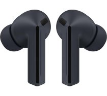Samsung Galaxy Buds3 FE, bezvadu austiņas uz ausīm, sabalansēta skaņa, 360° audio, aktīva trokšņu slāpēšana un skaidra zvana tehnoloģija, AI austiņas ar Gemini, melnas krāsas