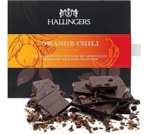 Hallingers Apelsīnu čili - Vegāniskā šokolāde Tumšais smalkais kakao apelsīns un čili - roku darbs, bez alkohola (kaste) - dāvanu idejas Ziemassvētki un dāvanas Adventes kalendārs Jubileja Pateicība Jaunais mājoklis