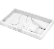 Luxspire Vannas istabas paplātes - mini izlietnes organizators - taisnstūra formas sveķu paplātes / plāksnes / juvelierizstrādājumu turētājs audumiem, svecēm, ziepēm, dvieļiem, augu turētājiem