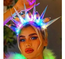 Fashband Gaismas lentes, LED kronis galvas lentes, dieviete lāzera matu lentes Ziemassvētku svētku svētku matu aksesuāri sievietēm un meitenēm