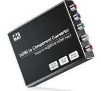 MISOTT 4K/60Hz HDMI zu Komponenten-Konverter mit Skalierung, kompatibel mit HDMI 2.0 Eingang und Komponentenausgang für DVD/PS3/PS4/PS5/Amazon Fire TV Sticks