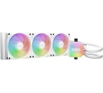 klusēt! Light Loop 360 mm balts ūdens dzesēšanas bloks ar augstu pārslodzes pakāpi, 3x Light Wings LX 120 mm PWM ātrgaitas ARGB ventilators, stilīgs ARGB dzesēšanas bloks, ar ARGB PWM centrmezglu, īpaši augsta dzesēšanas spēja.