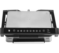WMF Profi Plus Perfection kontaktgrils, elektriskais grils, 2000 W, 6 programmas, sensoru tehnoloģija, plāksnes ar pārklājumu, Panini grils, matēts nerūsējošais tērauds