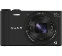 Sony DSCWX350 Digitālā kompaktkamera ar WLAN un NFC (18,2 MP, 20x optiskā tālummaiņa) - melna (atjaunota)