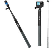 TELESIN 120 cm oglekļa šķiedras pašportreta nūjas monopoda pagarinājums Hero 13 12 11 11 10 9 9 8 7 Max sērijas kamerām Insta360 X5 X5 X4 X3, ONE X2, ONE R, ONE X, DJI Osmo Action 4 3 Action kamerām.