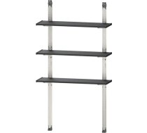 Keter plauktu komplekts 70 1 plauktam ar trim 70 cm gariem plauktiem visām Keter nojumēm (izņemot Factor sēriju), katra plaukta maksimālā slodze 30 kg, pastiprināts ar metālu, modulārs un elastīgs