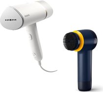 Philips STH3020/10 tvaicēšanas aparāta komplekts, salokāms, ar glabāšanas somu + sniega tīrītājs GCA1000/60, ieskaitot 4x AA baterijas, 3 birstes uzlikas