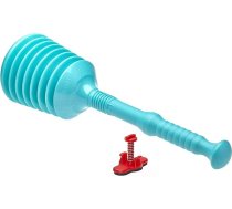 turbo Pumpfix izlietnes tīrītājs un pārplūdes blīvētājs tirkīzs