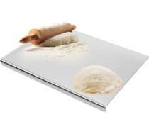 saerryor Nerūsējošā tērauda sagriešanas dēlis, griešanas dēļi cepšanas dēļi, virtuves griešanas dēļi ar letes lūpu, izturīgs griešanas dēlis gaļas dārzeņu cepšanai (40cm L x 30cm W)